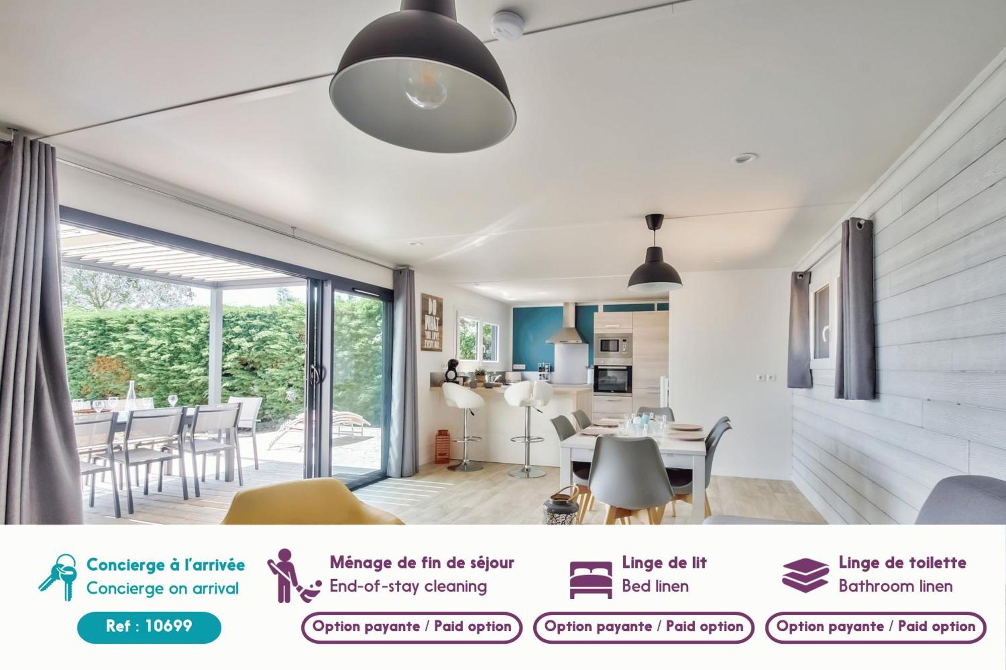 Chalet Pour 8 Dans Residence Avec Piscine Chauffee Bretignolles-sur-Mer ภายนอก รูปภาพ